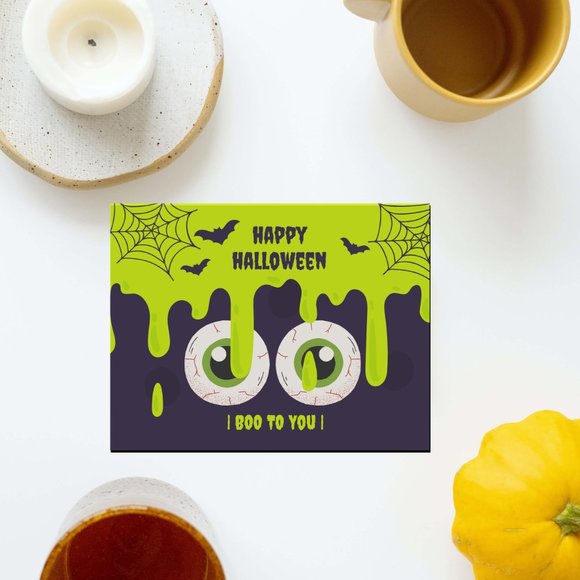 Spooky Halloween Card Set of 5 - With black envelopes - Picture 3 of 10